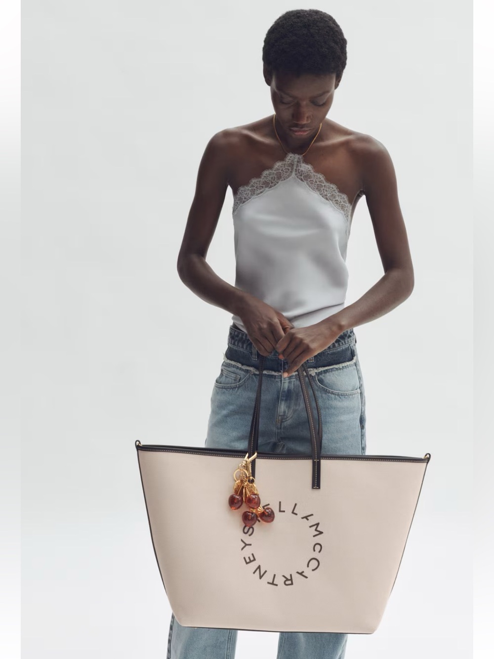 Stella McCartney X HM large canvas tote bag - Picture 3 of 16